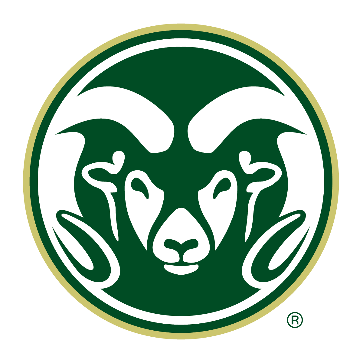 CSU Rams Logo in white